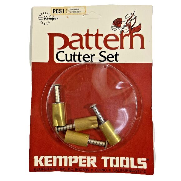 Vintage New Old Stock Kemper Tools Clay Pattern Cutters Set PCS1 - 1/2" - Sealed - Picture 1 of 10